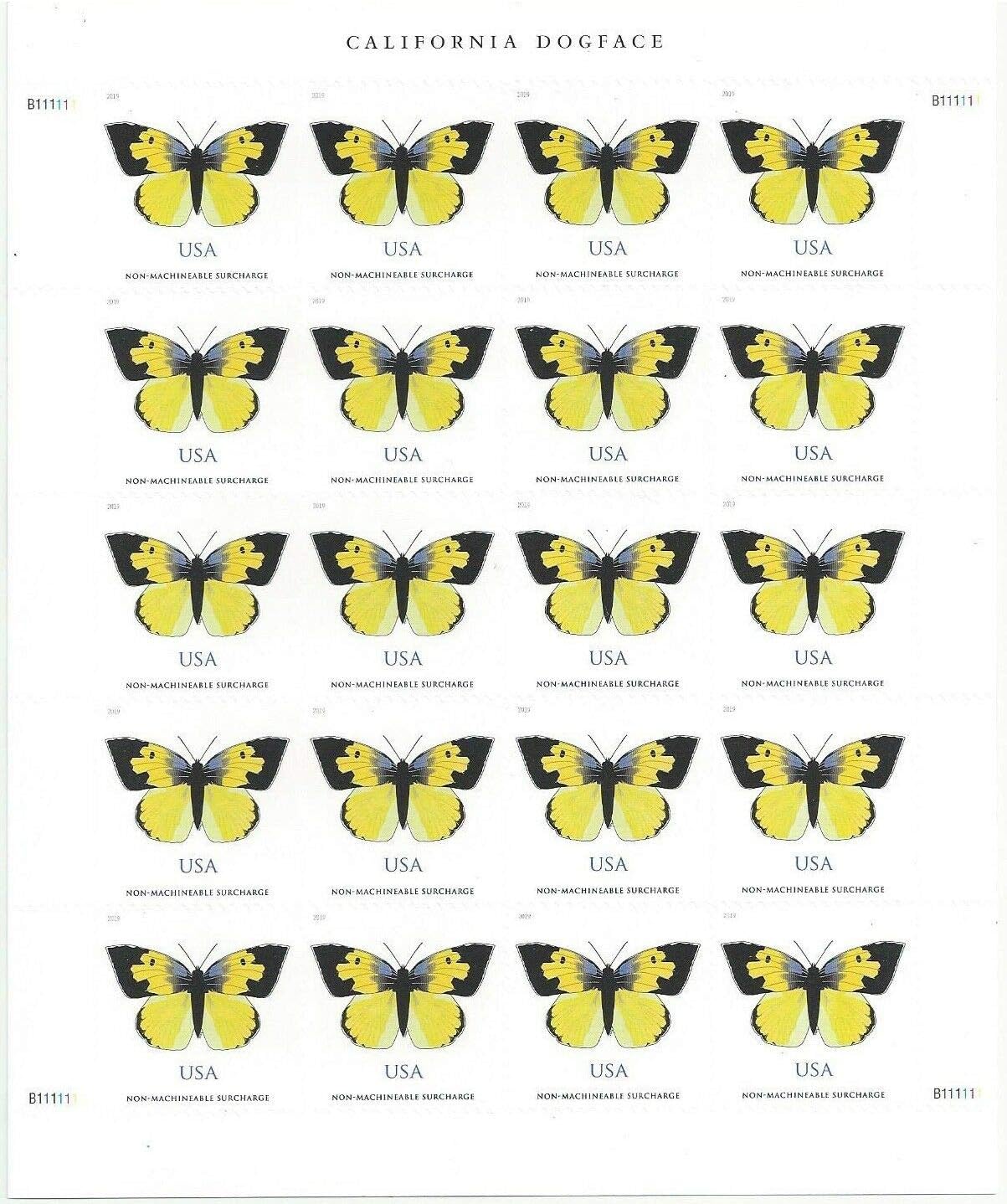 California Dogface Butterfly Self-Stick