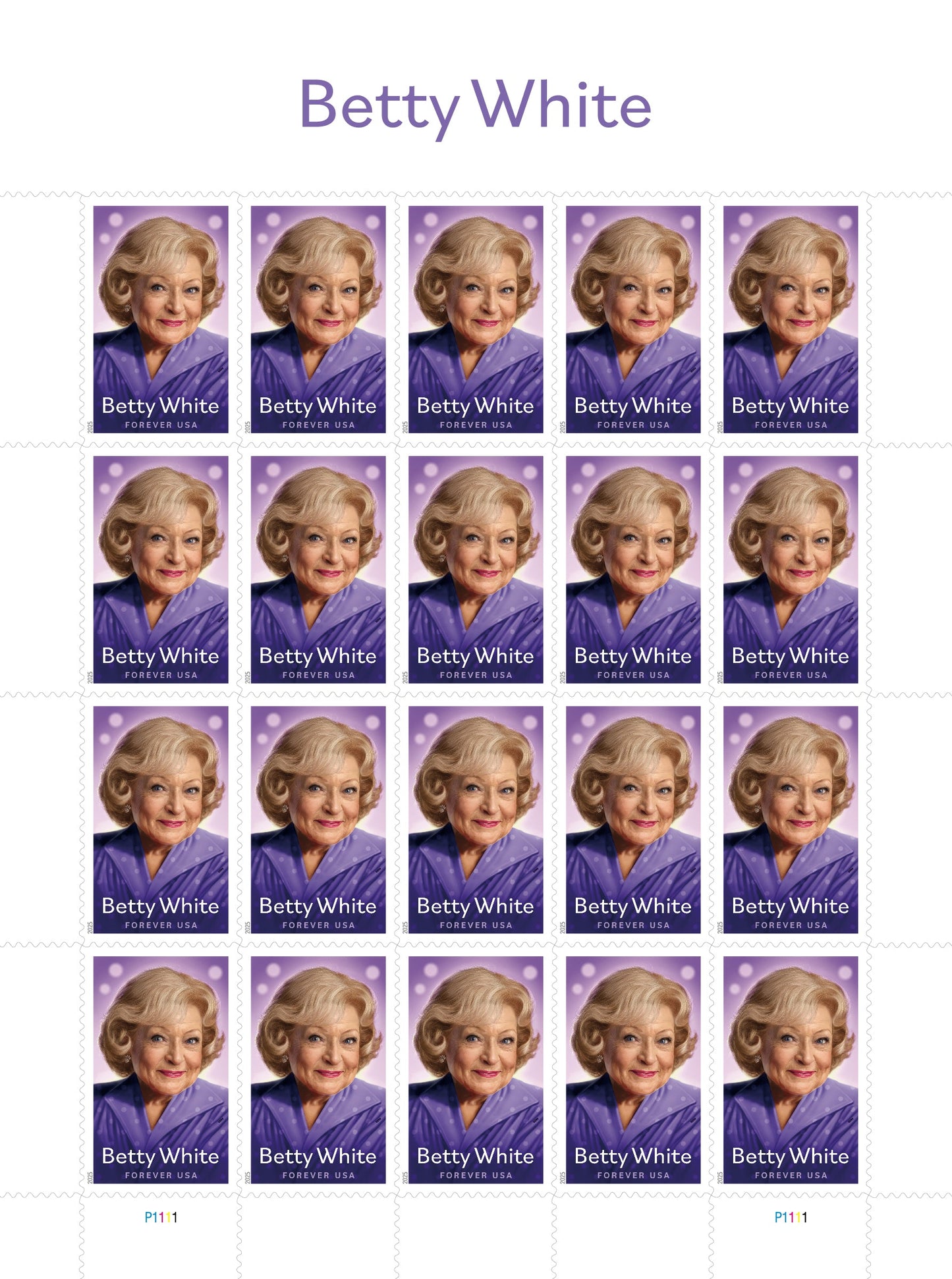 Betty White Self-Stick