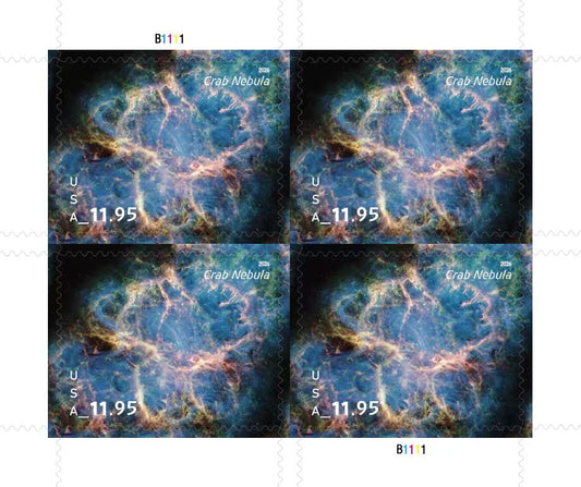 2026 Current Face Value Crab Nebula Priority Mail Stamps Postage Stamps
