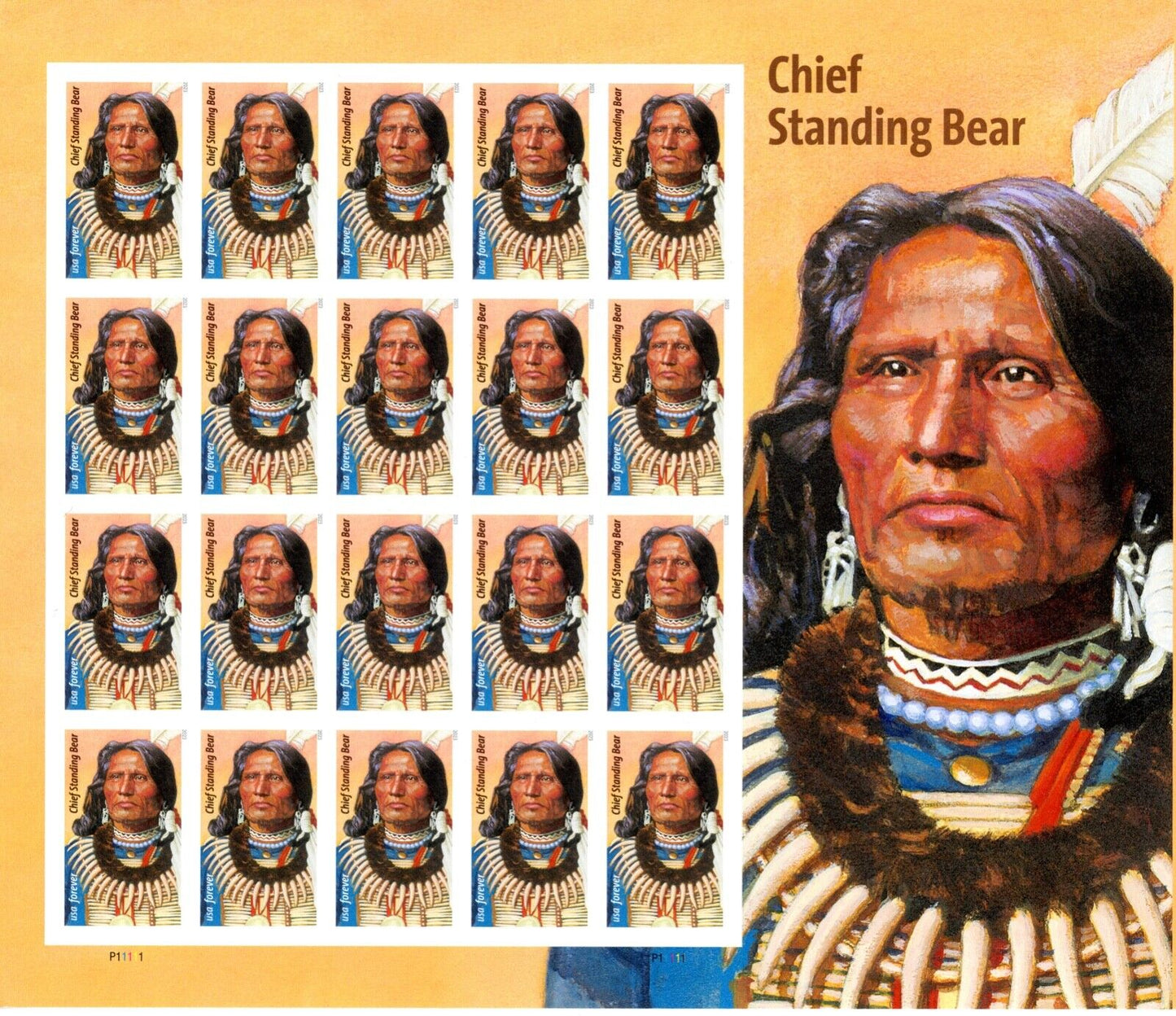 Chief Standing Bear Self-Stick