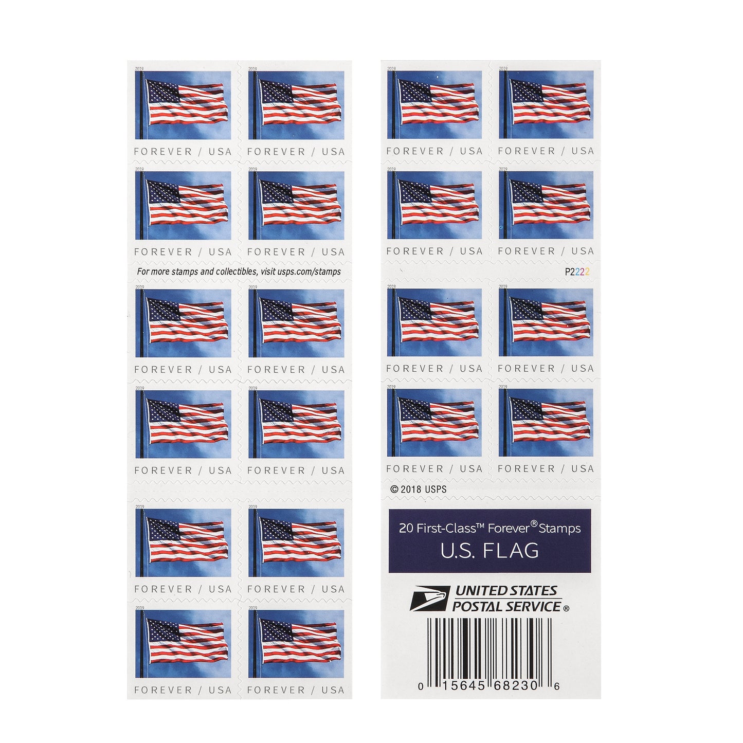 2019 US Flags Self-Stick