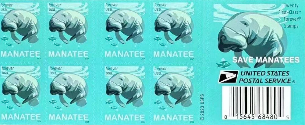 Save Manatees Self-Stick