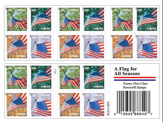 US All Season Flags Self-Stick