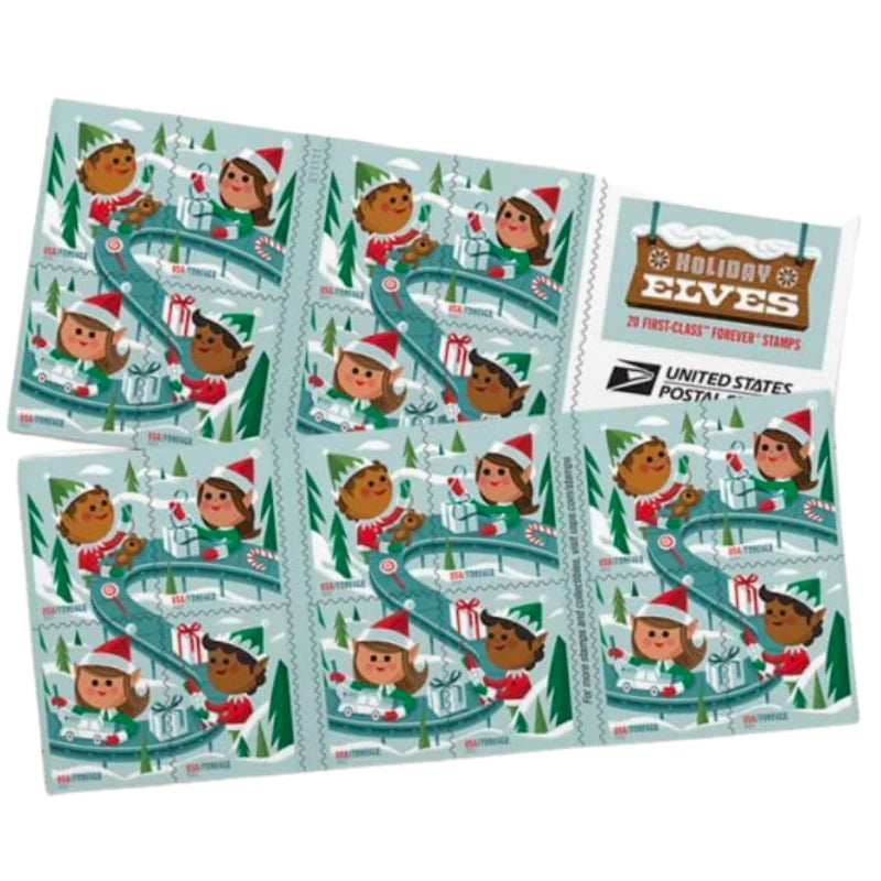 Holiday Elves Self-Stick